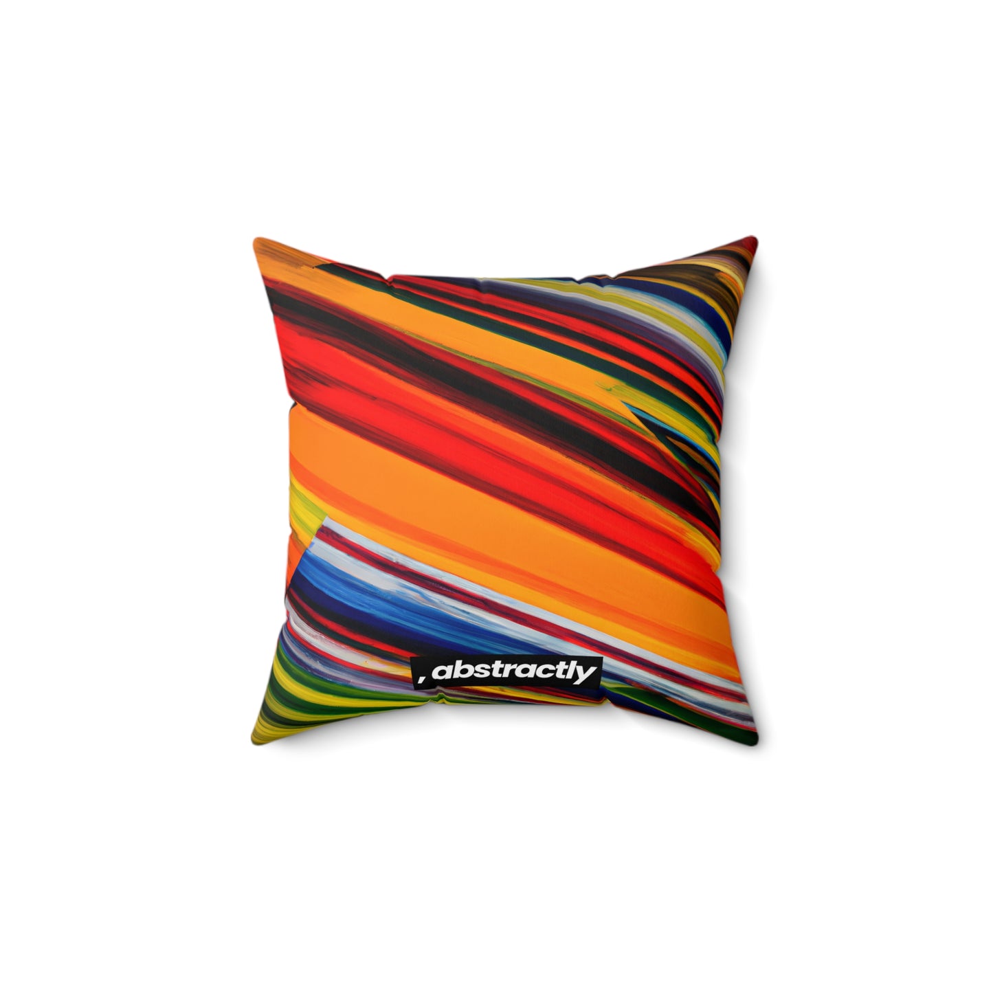 Carol Harwood - Friction Force, Abstractly - Faux Suede Throw Pillow