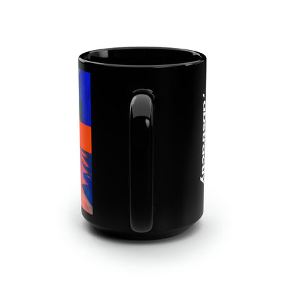 Ariana Sanders - Tension Force, Abstractly - Black Ceramic Mug 15oz