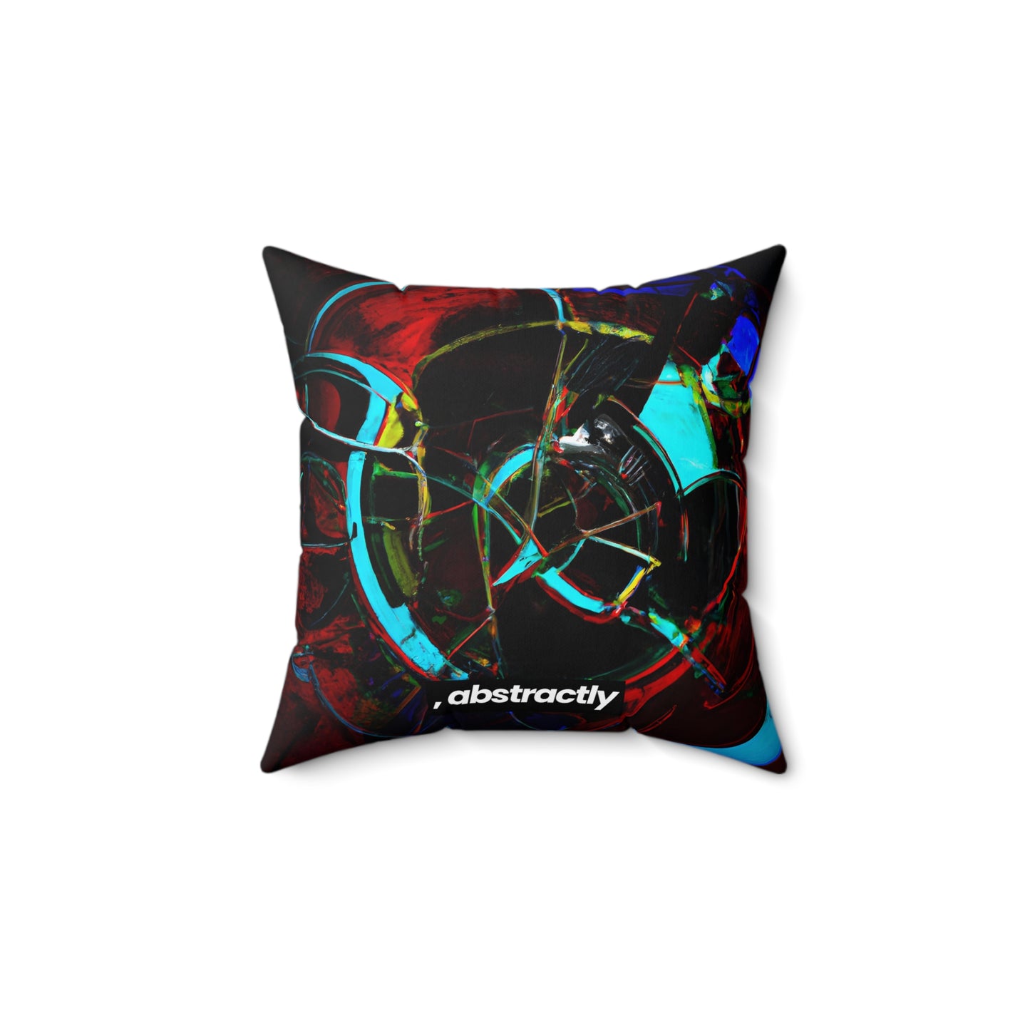 Lorena Sheffield - Electromagnetic Force, Abstractly - Faux Suede Throw Pillow