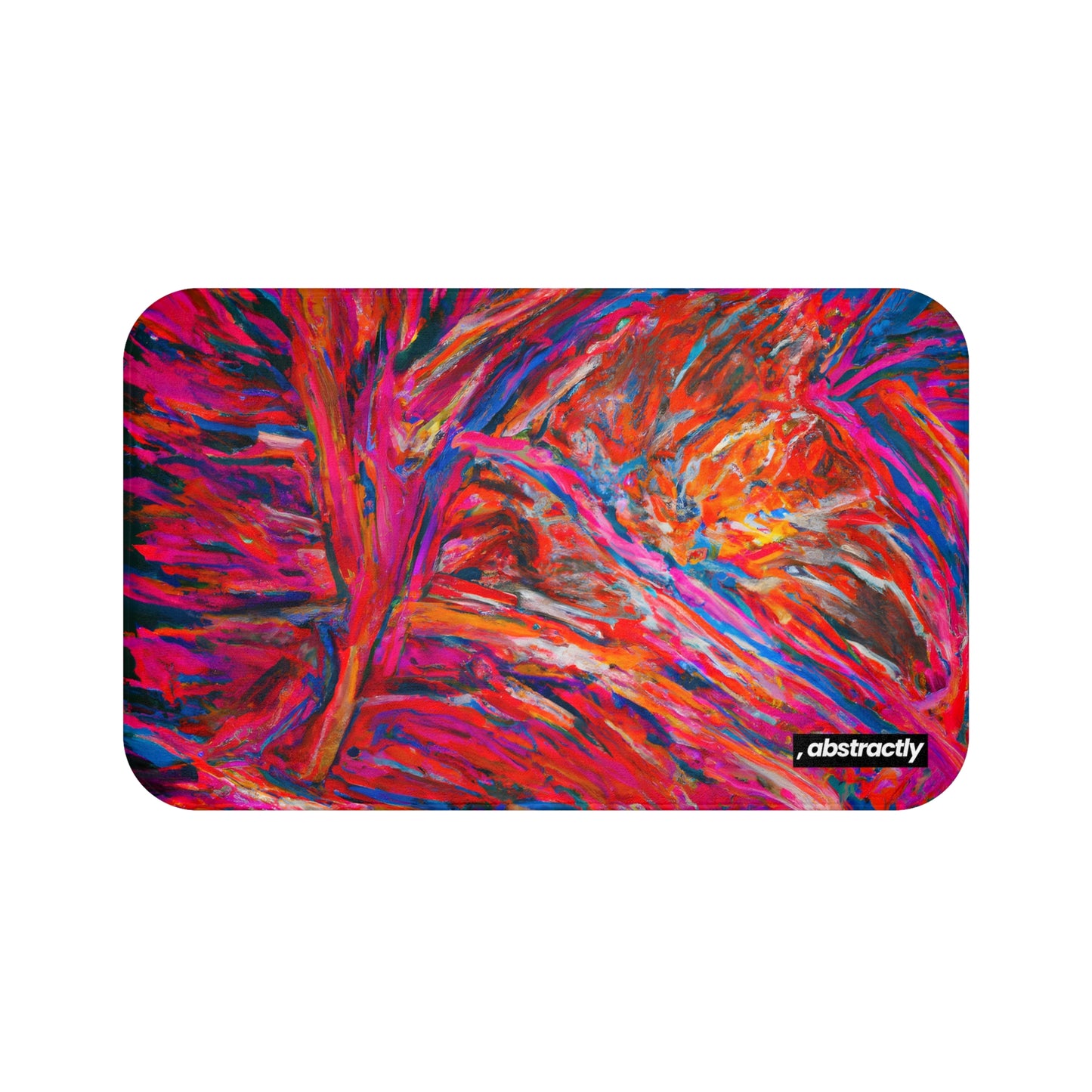 Solarian Crystal Prism - Neon, Abstractly - Bath Mat