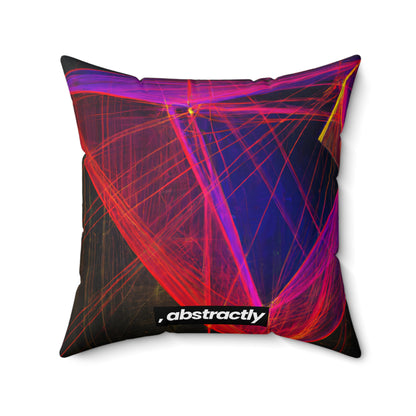 Lena Richmond - Magnetic Force, Abstractly - Faux Suede Throw Pillow