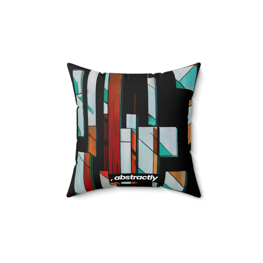 Ava Eisenstein - Friction Force, Abstractly - Faux Suede Throw Pillow