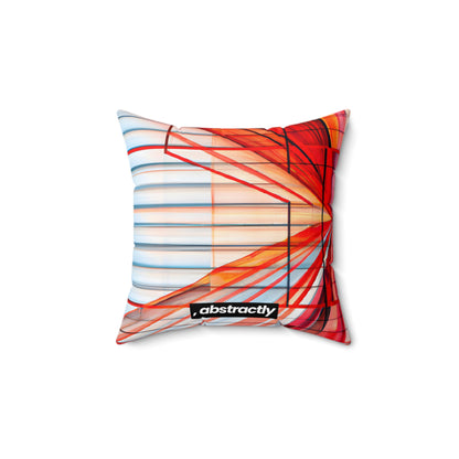 Cassandra Hawthorne - Applied Force, Abstractly - Faux Suede Throw Pillow