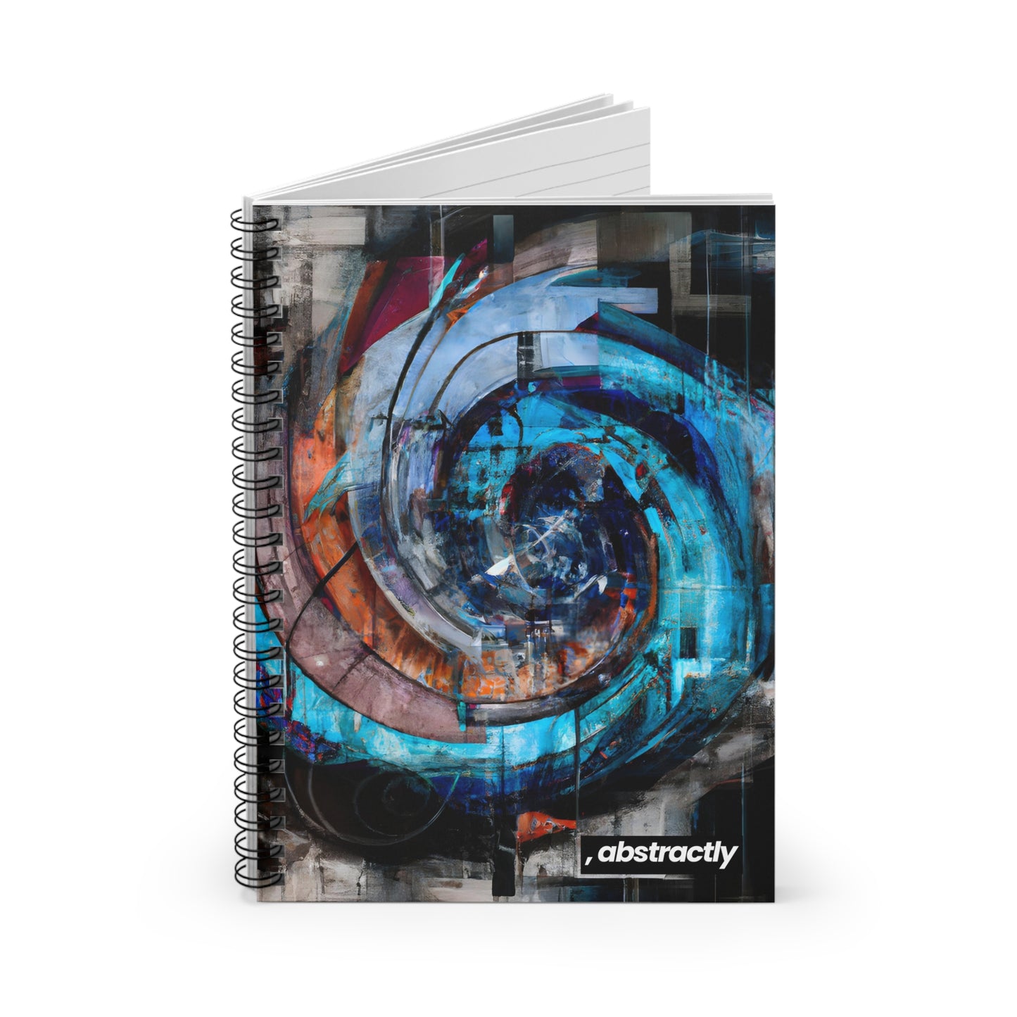 Rose Strauss - Gravity Force, Abstractly - Spiral Notebook