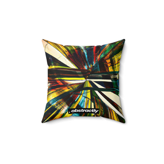 Daryl Norton - Electric Force, Abstractly - Faux Suede Throw Pillow