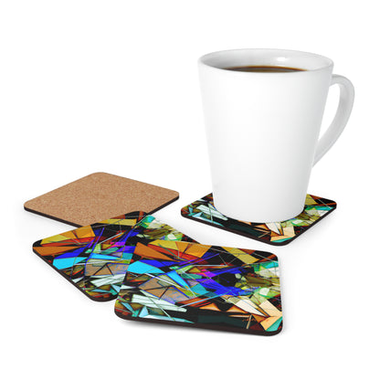 Adrianne Lehmann - Electric Force, Abstractly - Corkwood Coaster Set of 4