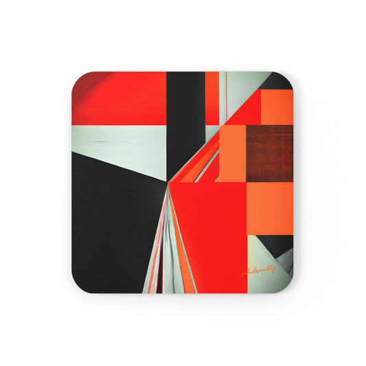 Julia Blackburn - Weak Force, Abstractly - Corkwood Coaster Set of 4