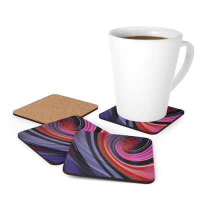 Adelaide Kaczynski - Air Resistance Force, Abstractly - Corkwood Coaster Set of 4