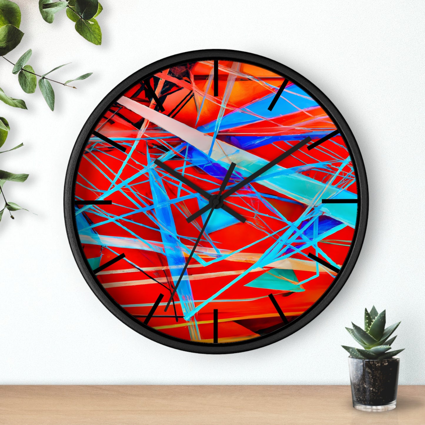 Darlene Roessler - Electric Force, Abstractly - Wall Clock