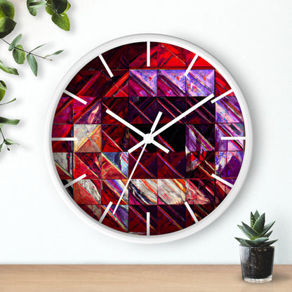 Nancy Hartley - Friction Force, Abstractly - Wall Clock