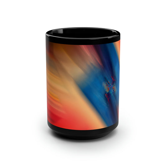 Randall Pritchard - Normal Force, Abstractly - Black Ceramic Mug 15oz