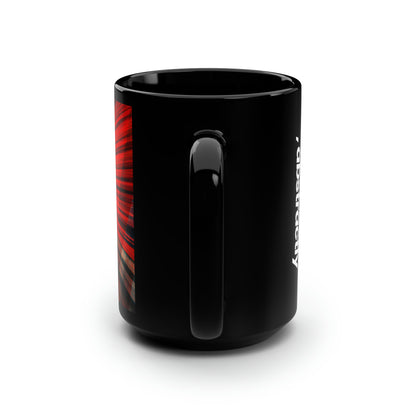 Eleanor Finchley - Electromagnetic Force, Abstractly - Black Ceramic Mug 15oz