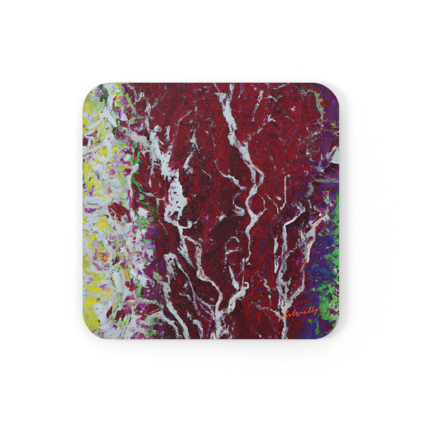 Azure Linxium - Chemistry, Abstractly - Corkwood Coaster Set of 4