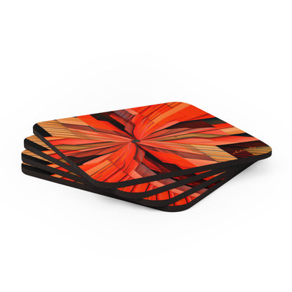 Maxine Lennox - Spring Force, Abstractly - Corkwood Coaster Set of 4