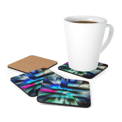 Alice Hartmann - Weak Force, Abstractly - Corkwood Coaster Set of 4