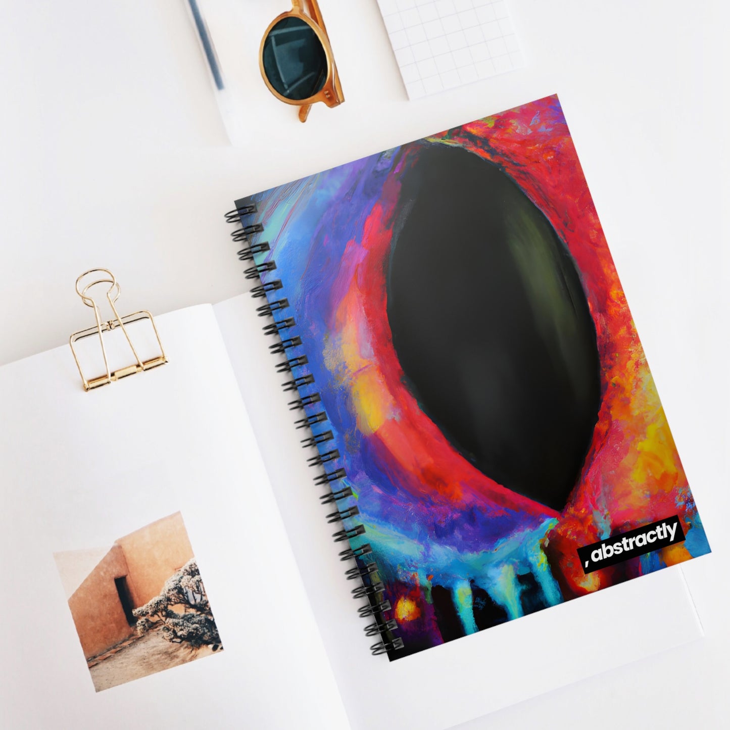 Luminoxydium Crystal - Chemistry, Abstractly - Spiral Notebook