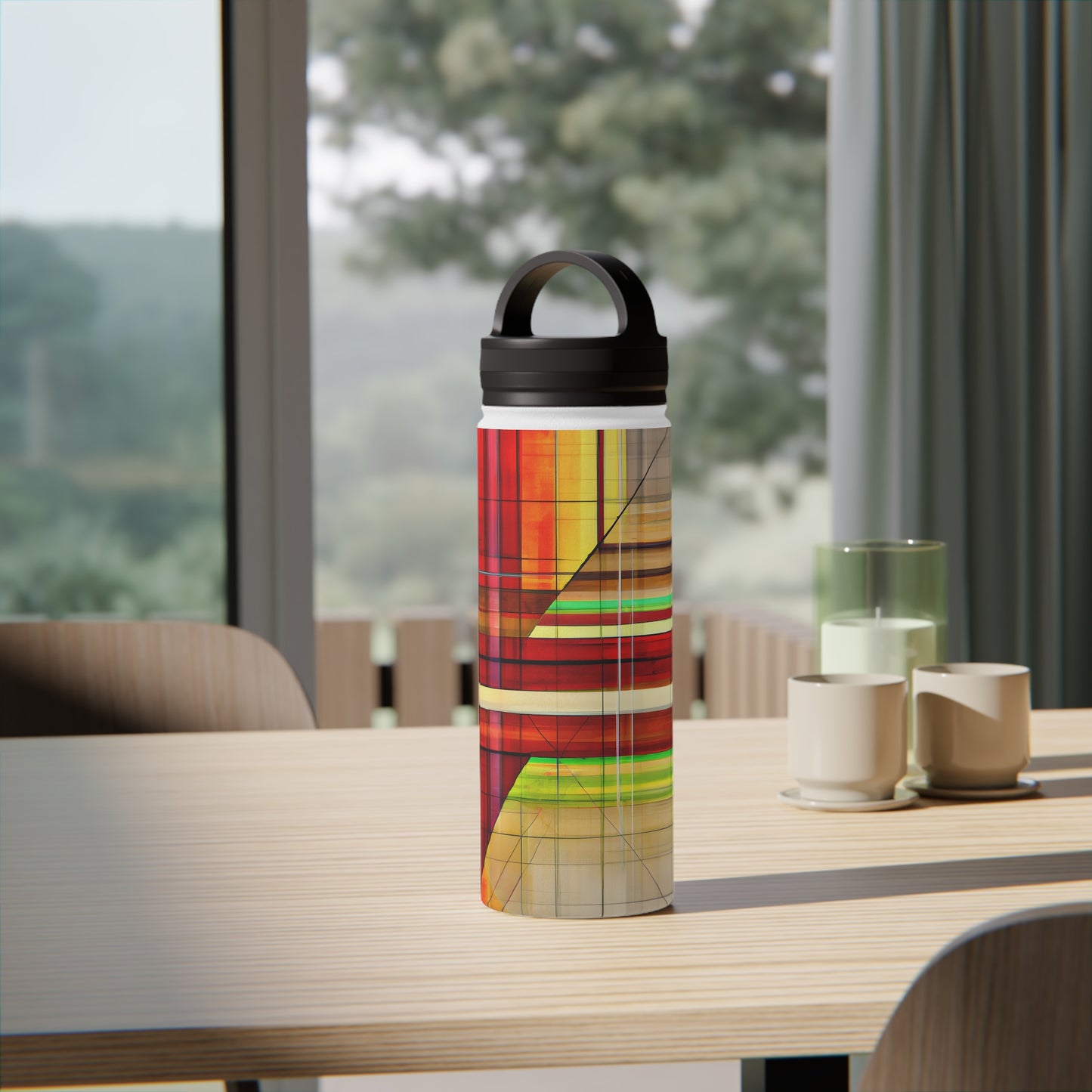 Evelyn Broadmore - Friction Force, Abstractly - Stainless Steel Water Bottle