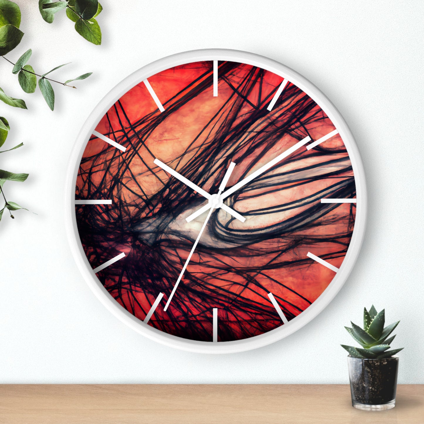 Clarence Buerkett - Electromagnetic Force, Abstractly - Wall Clock