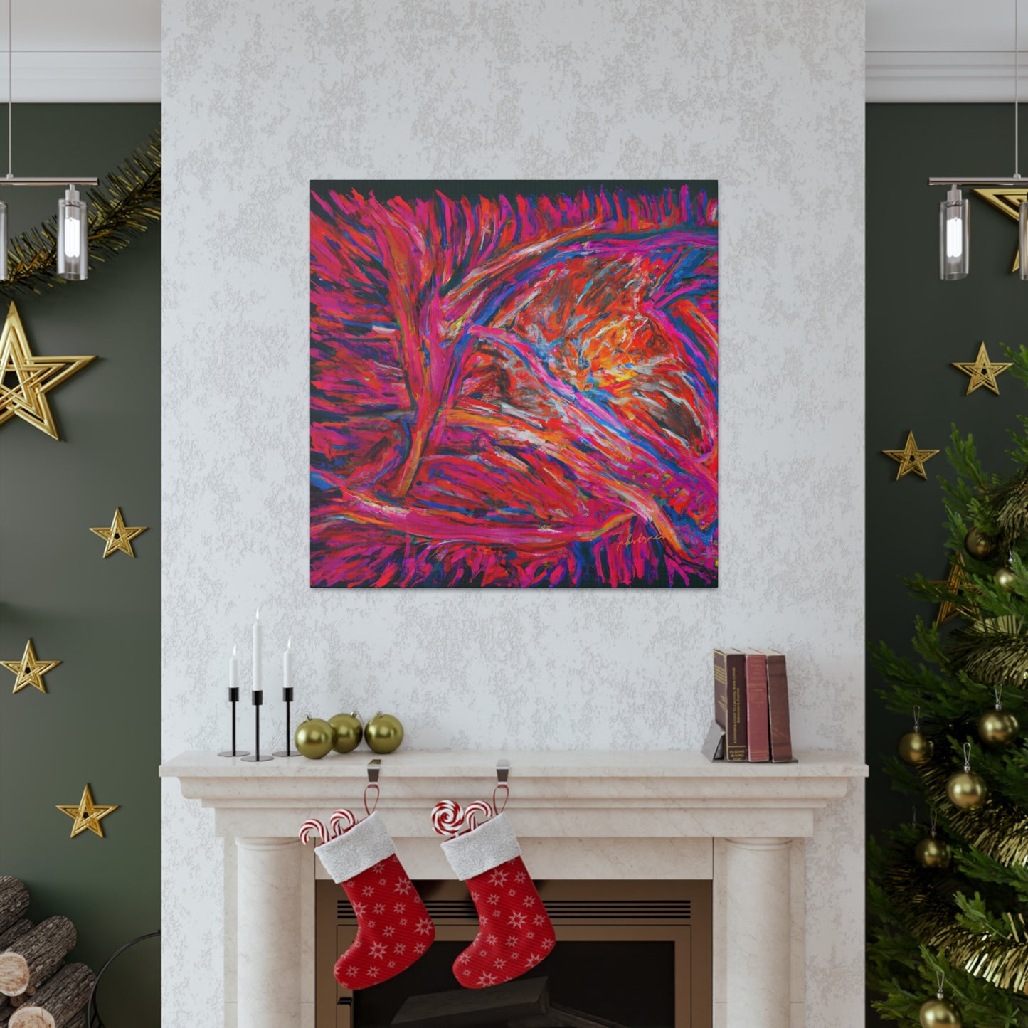 Solarian Crystal Prism - Neon, Abstractly - Canvas