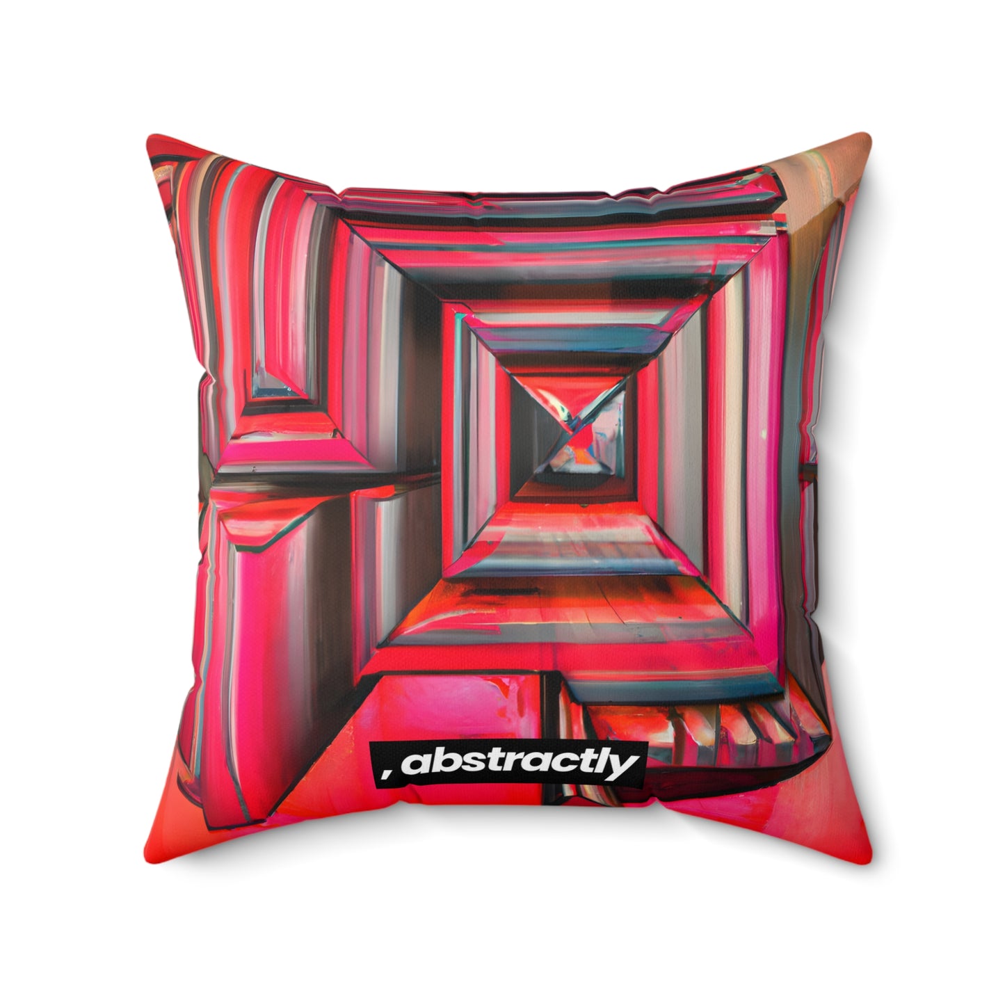 Leon Feldman - Magnetic Force, Abstractly - Faux Suede Throw Pillow