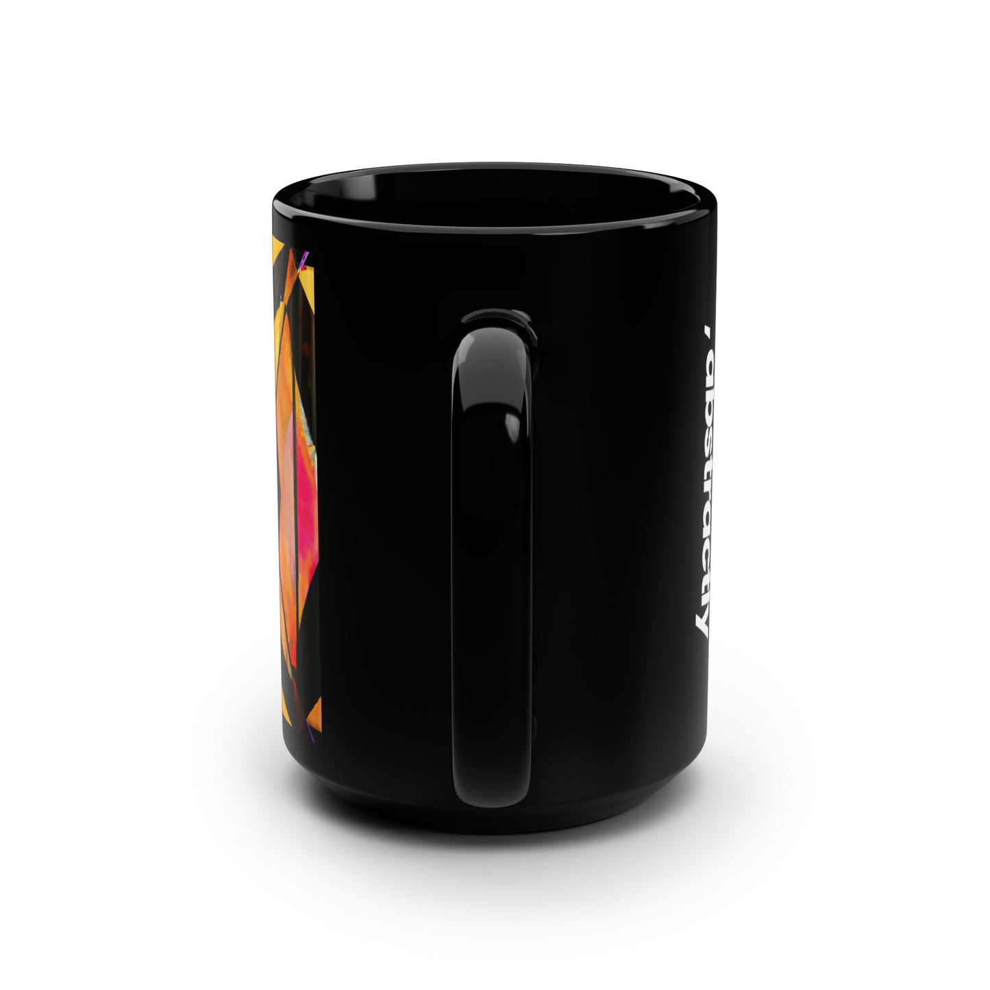 Dorothy Baxter - Magnetic Force, Abstractly - Black Ceramic Mug 15oz