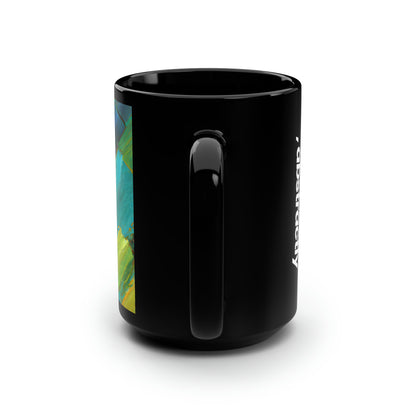 Zephyr Helium Hydride - Boron, Abstractly - Black Ceramic Mug 15oz