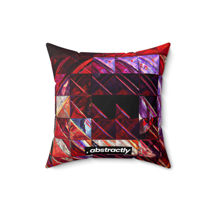 Nancy Hartley - Friction Force, Abstractly - Faux Suede Throw Pillow