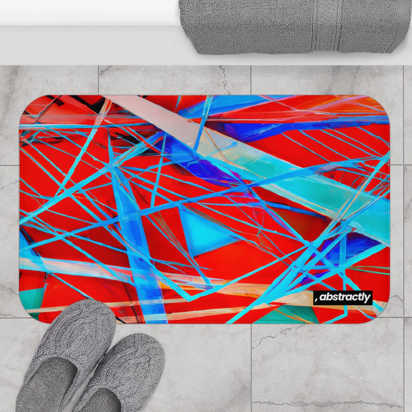 Darlene Roessler - Electric Force, Abstractly - Bath Mat