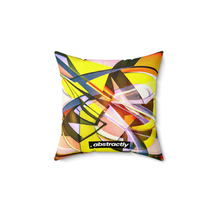 Russell Sternberg - Electromagnetic Force, Abstractly - Faux Suede Throw Pillow