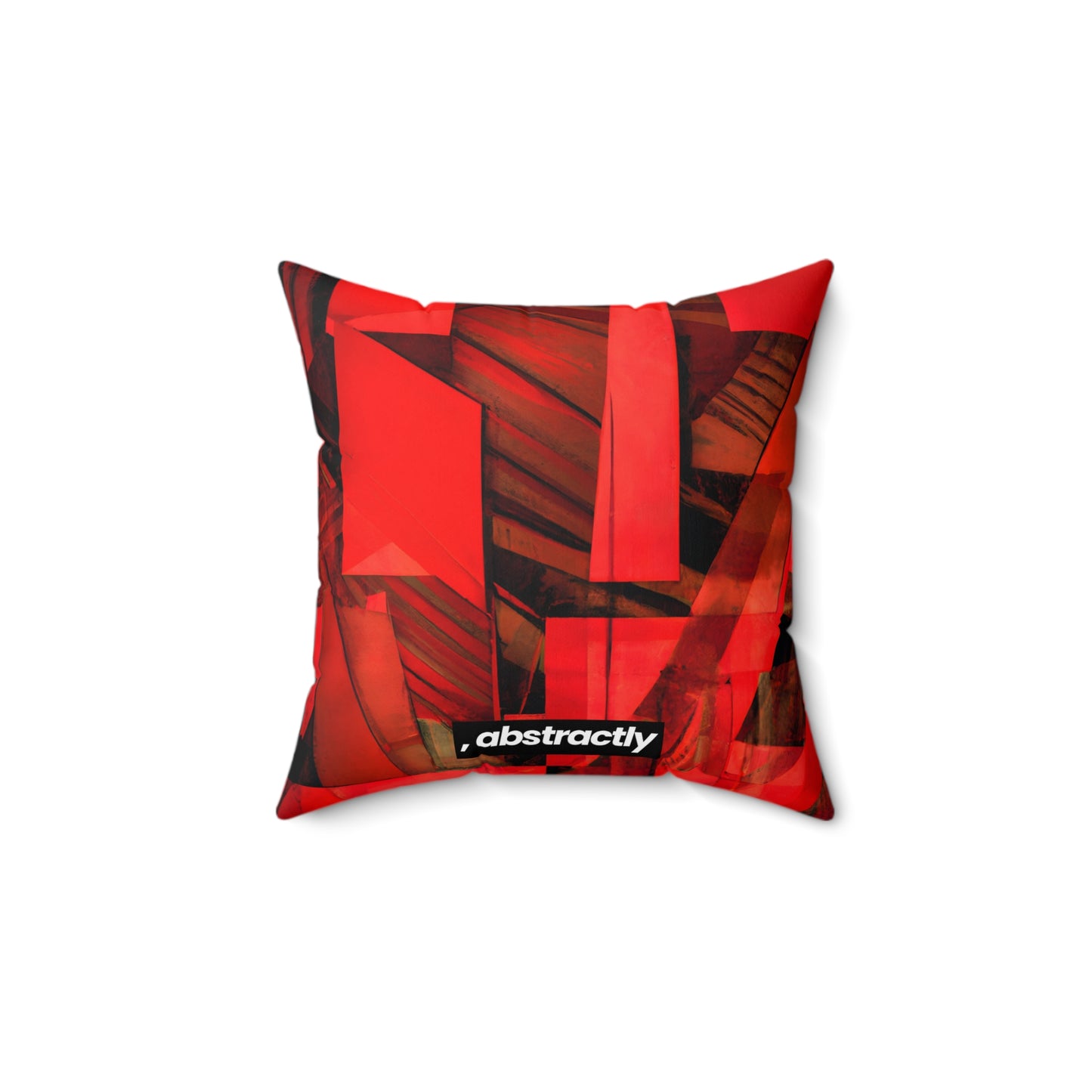 Louise Lockhart - Applied Force, Abstractly - Faux Suede Throw Pillow