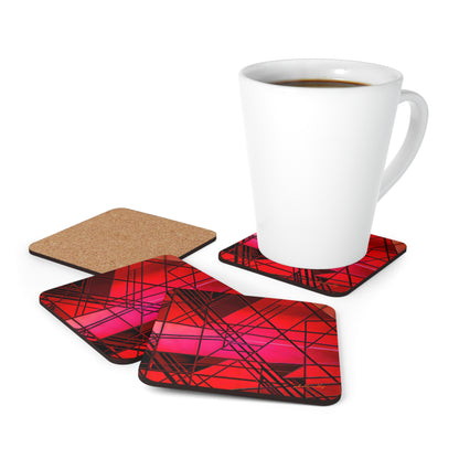 Amelia Hartley - Weak Force, Abstractly - Corkwood Coaster Set of 4