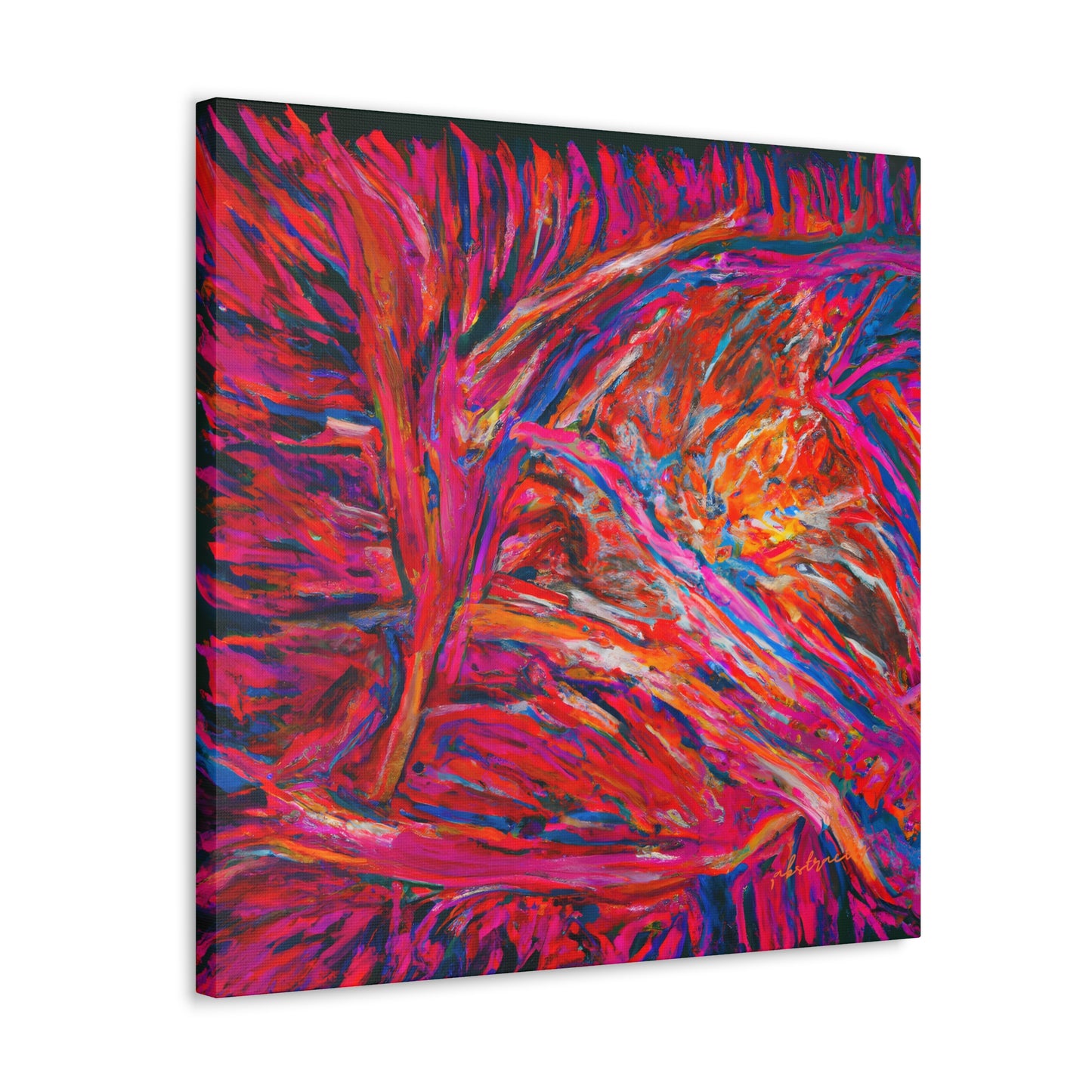 Solarian Crystal Prism - Neon, Abstractly - Canvas