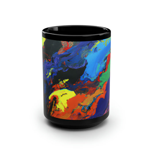 Galacticinium Oxide - Chemistry, Abstractly - Black Ceramic Mug 15oz