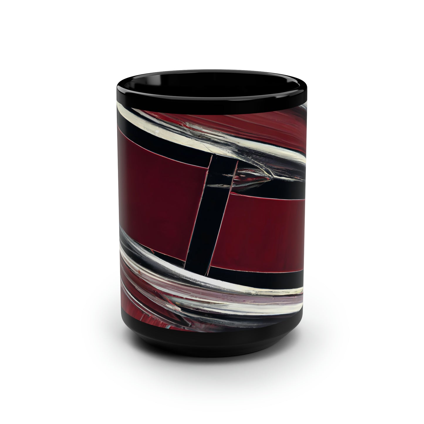 Edwin Holloway - Spring Force, Abstractly - Black Ceramic Mug 15oz