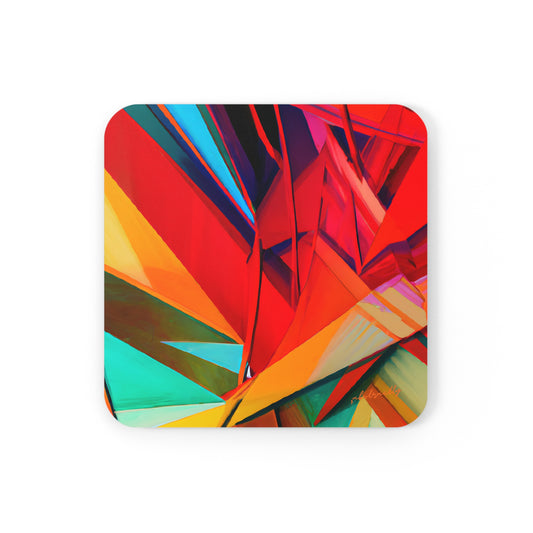 Oliver Hawthorne - Normal Force, Abstractly - Corkwood Coaster Set of 4