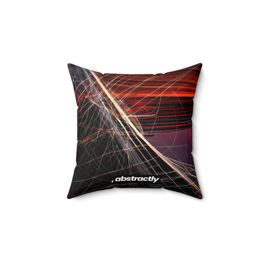 Amelia Sommerfield - Magnetic Force, Abstractly - Faux Suede Throw Pillow