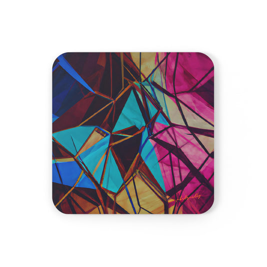 Marvin Hastings - Weak Force, Abstractly - Corkwood Coaster Set of 4