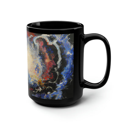 Quantum Fluxite - Chemistry, Abstractly - Black Ceramic Mug 15oz