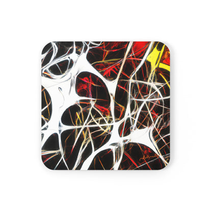 Beatrice Coleman - Electric Force, Abstractly - Corkwood Coaster Set of 4