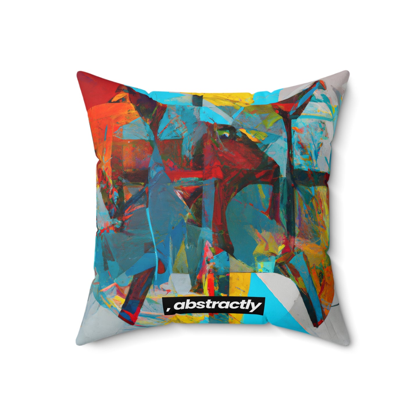 Roy Rosenberg - Strong Force, Abstractly - Faux Suede Throw Pillow