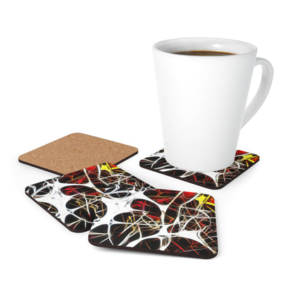 Beatrice Coleman - Electric Force, Abstractly - Corkwood Coaster Set of 4