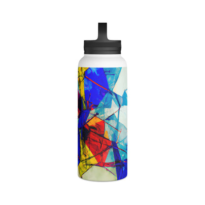 Geraldine Hallsworth - Tension Force, Abstractly - Stainless Steel Water Bottle