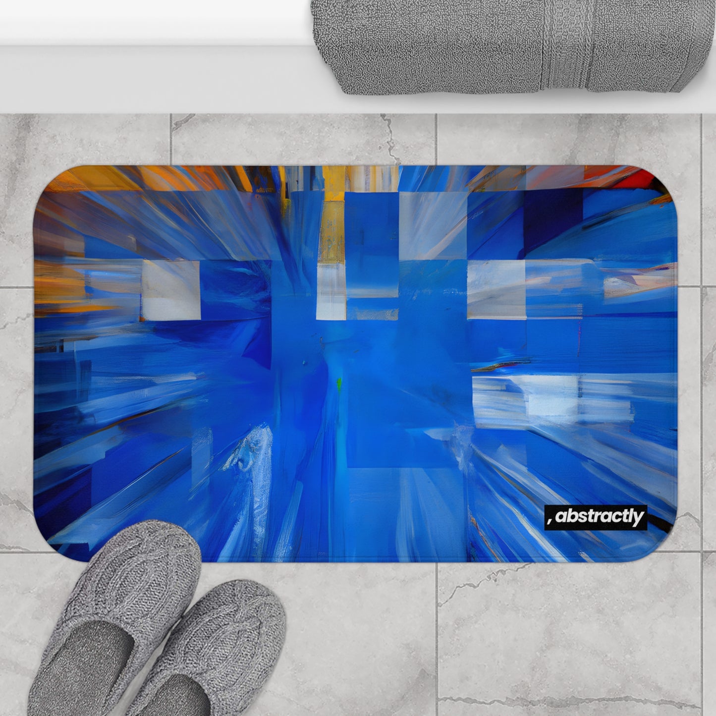 Adelaide Sinclair - Tension Force, Abstractly - Bath Mat