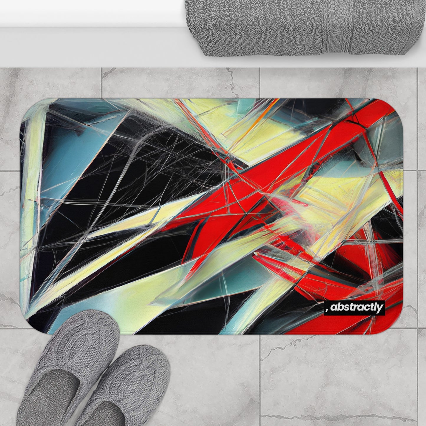 Joan Beaumont - Electromagnetic Force, Abstractly - Bath Mat