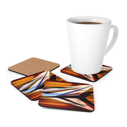 Valerie Schwartz - Magnetic Force, Abstractly - Corkwood Coaster Set of 4