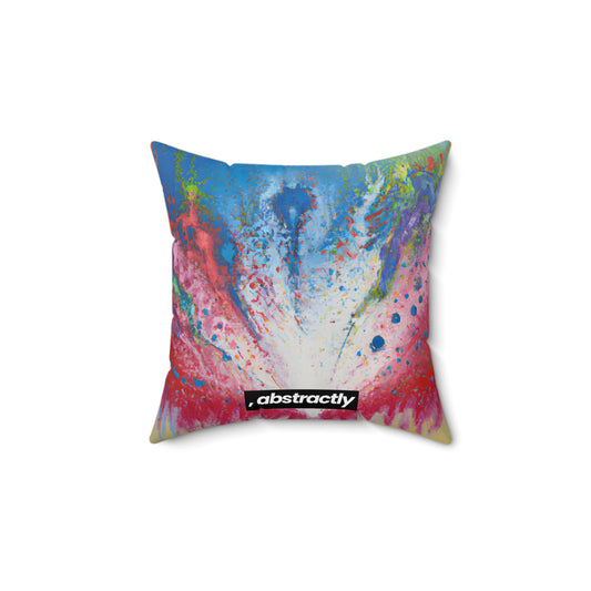 Chromafire Isotope - Chemistry, Abstractly - Faux Suede Throw Pillow