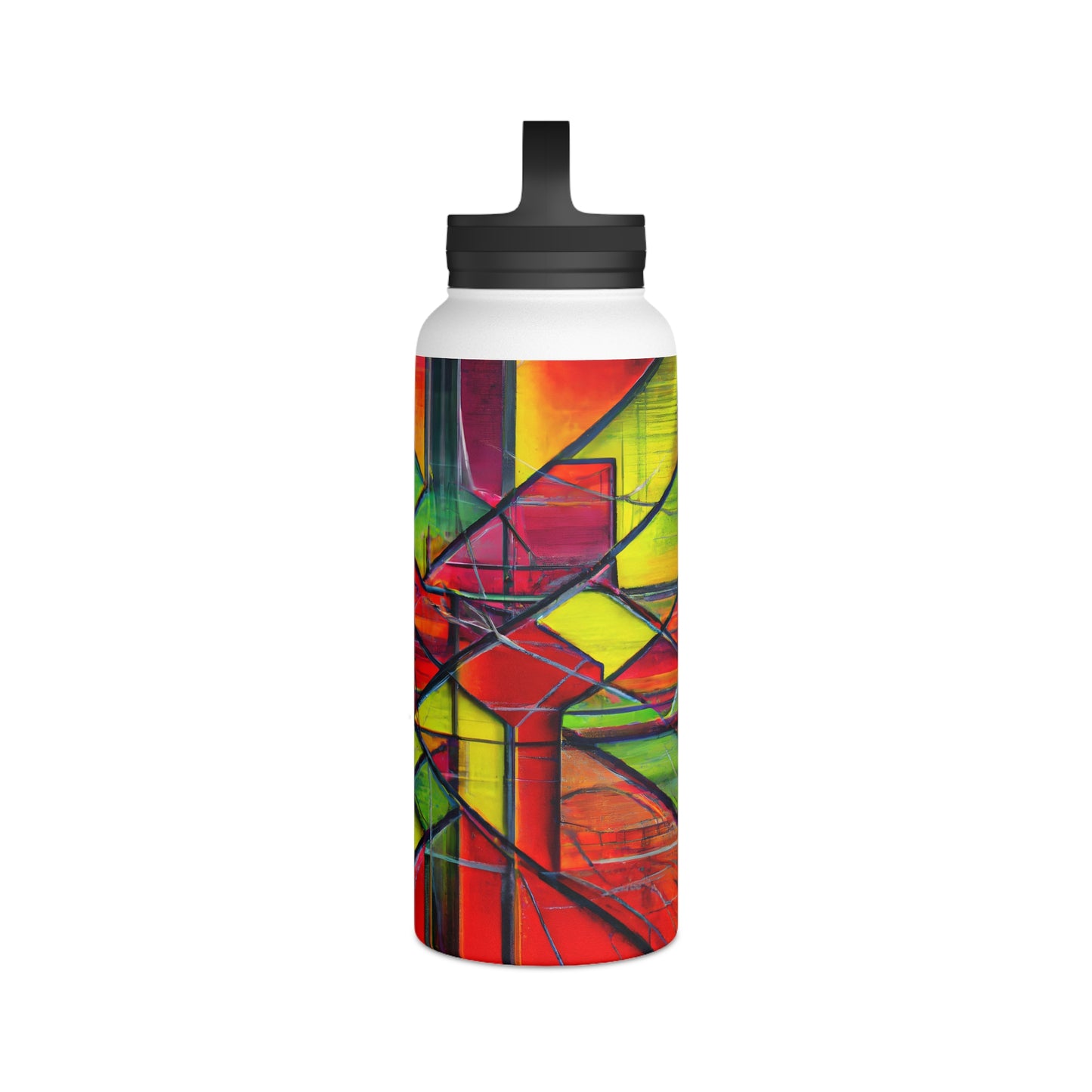 Rosalind Munroe - Electric Force, Abstractly - Stainless Steel Water Bottle