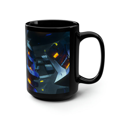 BluePeak Financial - Depreciation, Abstractly - Black Ceramic Mug 15oz