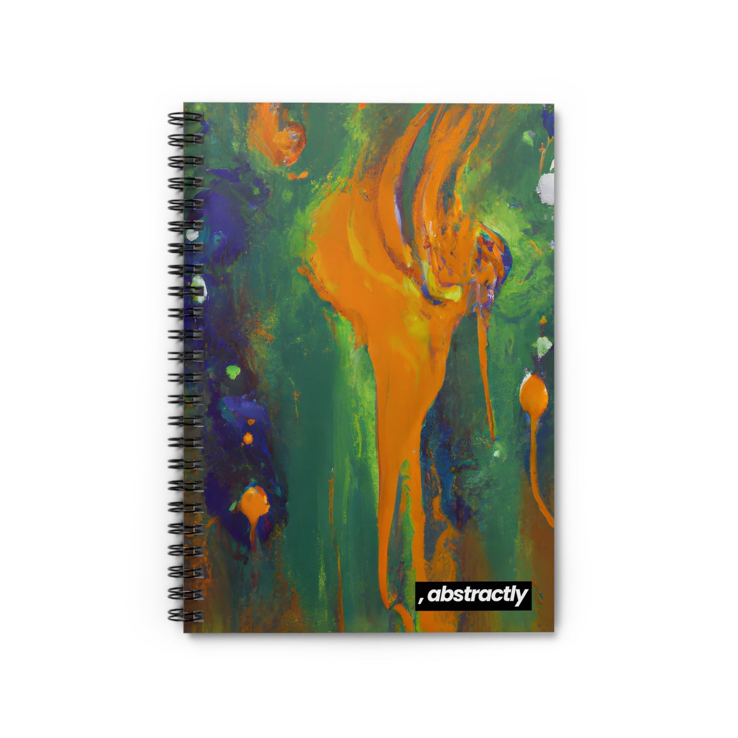 Quantum Sapphire Element - Chemistry, Abstractly - Spiral Notebook