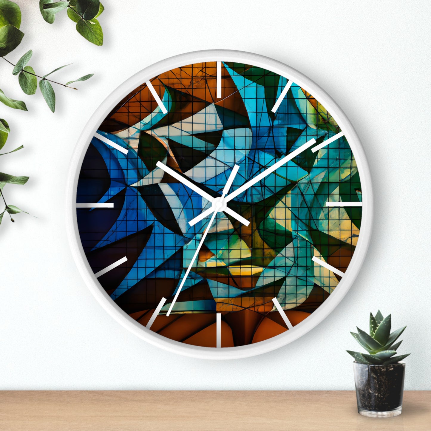 Janet Riggs - Applied Force, Abstractly - Wall Clock